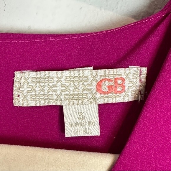 GB Gianni Bini Open Sleeve Mini Dress Hot Pink Colorblock 3 - Picture 4 of 9